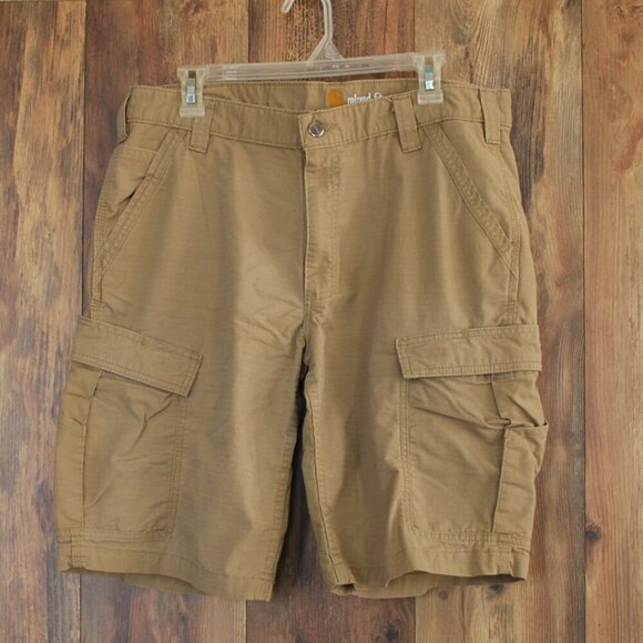 Carhartt Relaxed Fit Khaki Chino Cargo Shorts Men's 36 - Picture 2 of 5